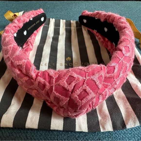 Lele Sadoughi pink patterned headband - Picture 2 of 4